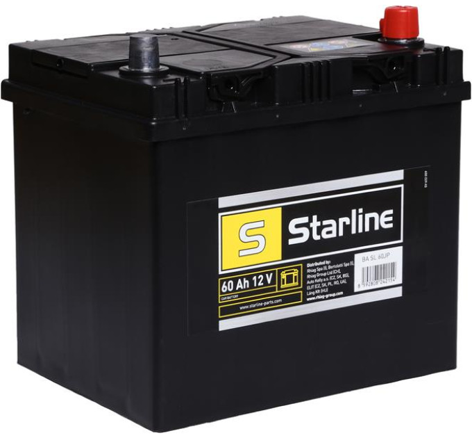 Starline Акумулятор Starline 12В 60А·год 510А R+ (BA SL 60JP)