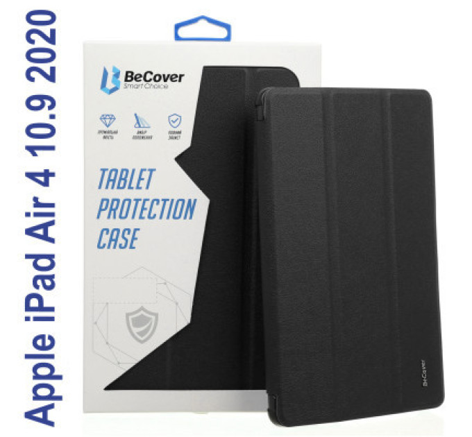 BeCover Чохол до планшета BeCover Tri Fold Hard TPU Apple iPad Air 4 10.9 2020/2022 Black (706749) (706749)