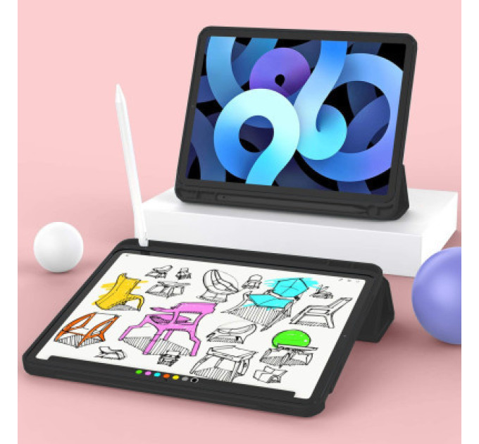 BeCover Чохол до планшета BeCover Tri Fold Hard TPU Apple iPad Air 4 10.9 2020/2022 Black (706749) (706749)