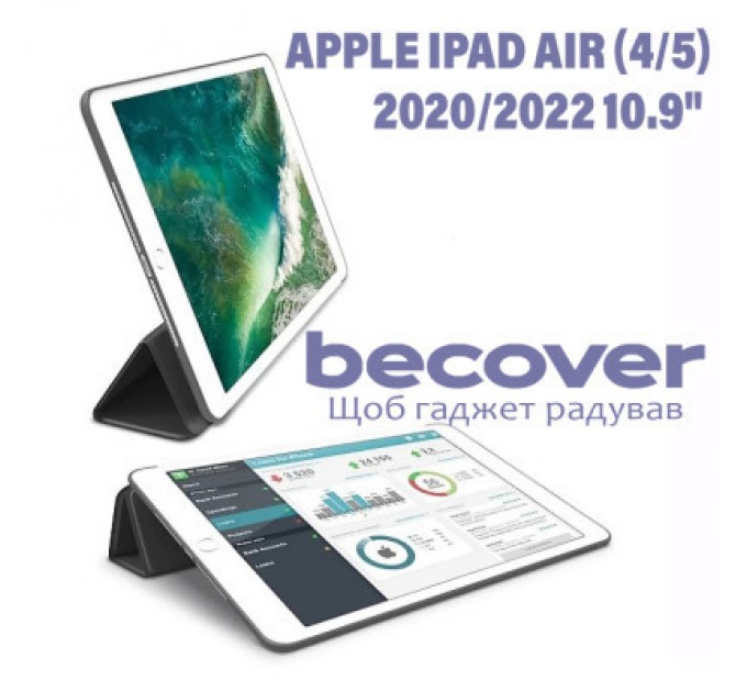 BeCover Чохол до планшета BeCover Tri Fold Soft TPU Silicone Apple iPad Air (4/5) 2020/2022 10.9" Green (711131)