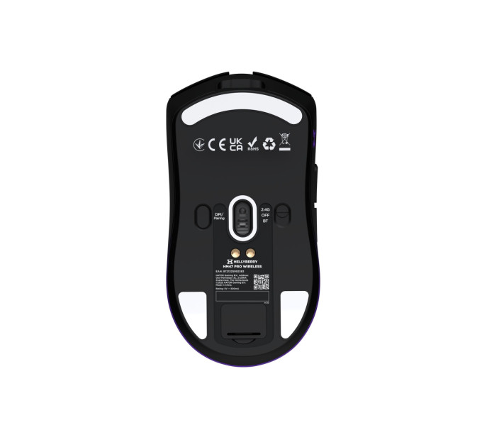 Hator Миша бездротова Hator Hellyberry HM47 Pro Wireless Black/Violet Gradient (HM47PRO_black_violet)