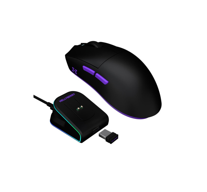Hator Миша бездротова Hator Hellyberry HM47 Wireless Black/Violet (HM47_black_violet)