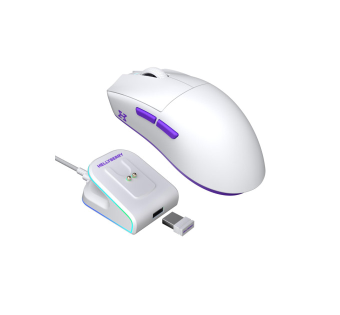 Hator Миша бездротова Hator Hellyberry HM47 Wireless White/Violet (HM47_white_violet)