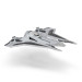 Star Wars Фігурка Star Wars Medium Vehicle Транспорт та фігурка Kom''rk-Class Mandalorian Starfighter 12.5см (SWJ0019)