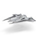 Star Wars Фігурка Star Wars Medium Vehicle Транспорт та фігурка Kom''rk-Class Mandalorian Starfighter 12.5см (SWJ0019)