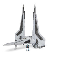 Фігурка Star Wars Medium Vehicle Транспорт та фігурка Kom''rk-Class Mandalorian Starfighter 12.5см (SWJ0019)