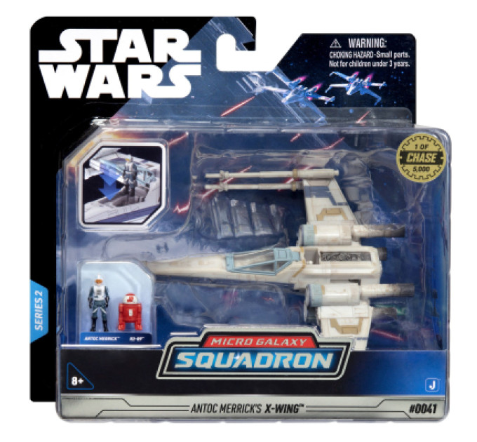 Star Wars Фігурка Star Wars Medium Vehicle Транспорт та фігурка X-Wing (Blue 1) + Antoc Merric & R2-R9 12.5см (SWJ0025)