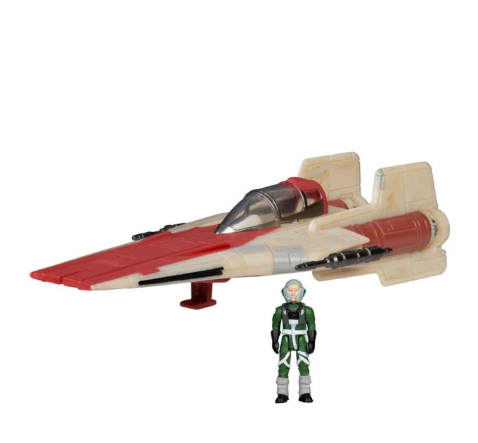 Star Wars Фігурка Star Wars Small Vehicle Транспорт та фігурка A-Wing 7.5см (SWJ0079)