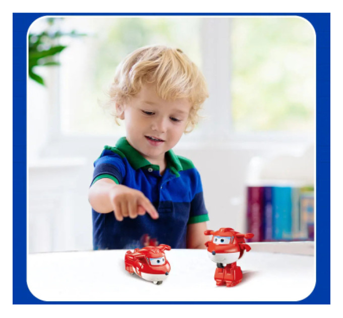 Super Wings Фігурка Super Wings трансформер Transform-a-Bots Джетт (Jett) (EU780010)