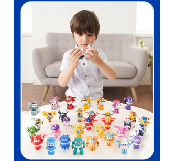Super Wings Фігурка Super Wings трансформер Transform-a-Bots Джетт (Jett) (EU780010)