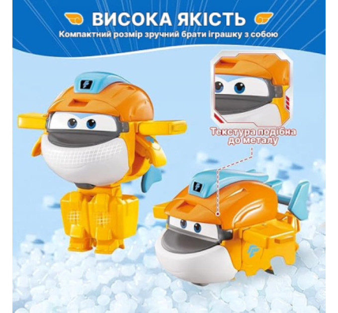 Super Wings Фігурка Super Wings трансформер Transform-a-Bots Такі (Taki), 5 см (YW780058)