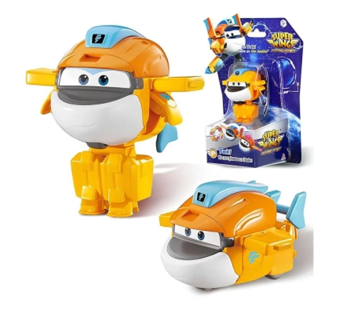 Super Wings Фігурка Super Wings трансформер Transform-a-Bots Такі (Taki), 5 см (YW780058)