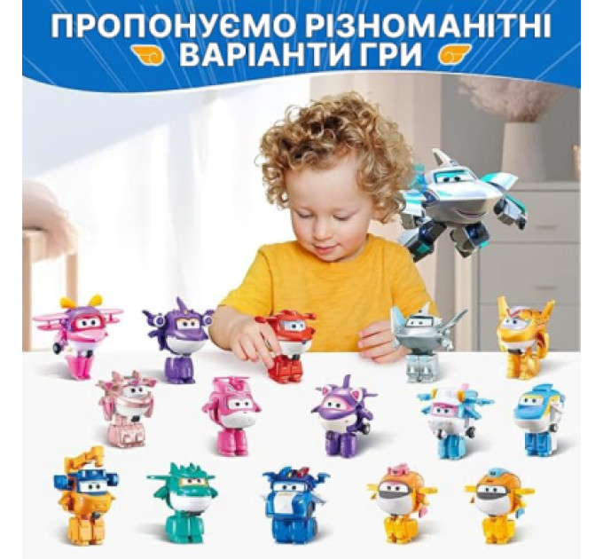 Super Wings Фігурка Super Wings трансформер Transform-a-Bots Травер (Traver), 5 см (EU780032)