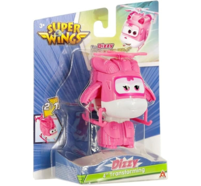 Super Wings Фігурка Super Wings трансформер Transforming Діззі (Dizzy), 10 см (EU780622)