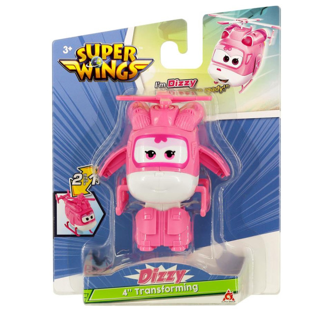 Super Wings Фігурка Super Wings трансформер Transforming Діззі (Dizzy), 10 см (EU780622)