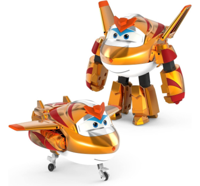 Super Wings Фігурка Super Wings трансформер Transforming Золотий Хлопчик (Golden Boy) (EU750231)