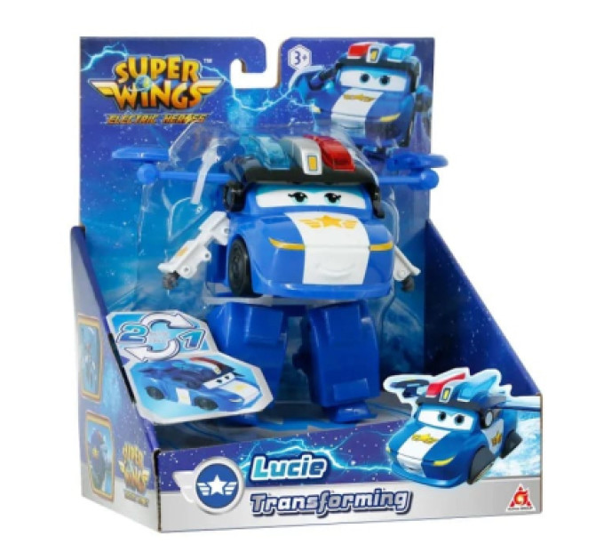 Super Wings Фігурка Super Wings трансформер Transforming Люсі (Lucie), 12.5см (EU780235)
