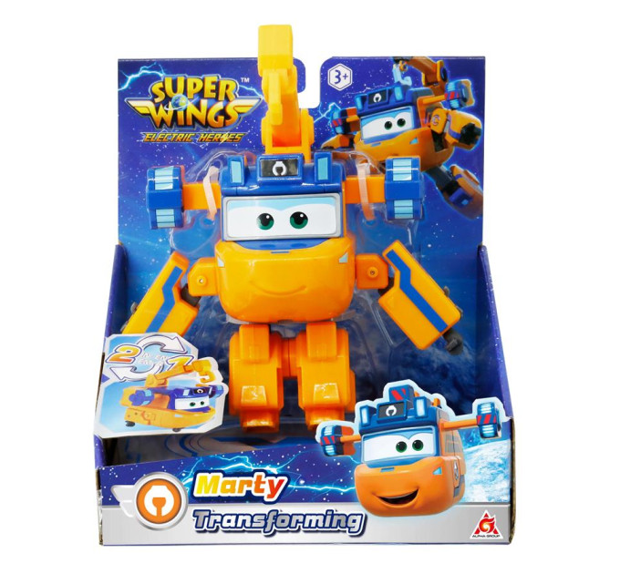 Super Wings Фігурка Super Wings трансформер Transforming Марті (Marty), 12.5 см (EU780234)