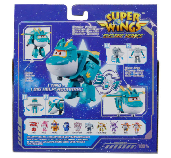 Super Wings Фігурка Super Wings трансформер Transforming Тіно (Tino) (EU780237)