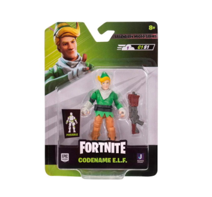 Fortnite Фігурка Fortnite Micro Legendary Series Codename E.L.F., 6 см (FNT0947)