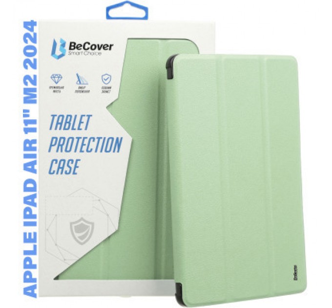 BeCover Чохол до планшета BeCover Tri Fold Soft TPU Silicone Apple iPad Air 11" M2 2024 Green (711407)