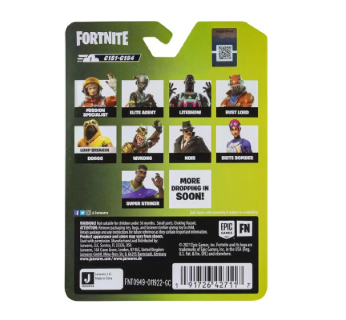 Fortnite Фігурка Fortnite Micro Legendary Skull Trooper - Green, 6 см (FNT0949)