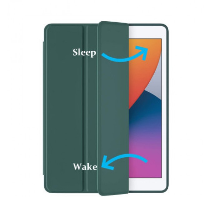 BeCover Чохол до планшета BeCover Tri Fold Soft TPU Silicone Apple iPad Air 4 10.9 2020/2021 Dark Green (706870) (706870)