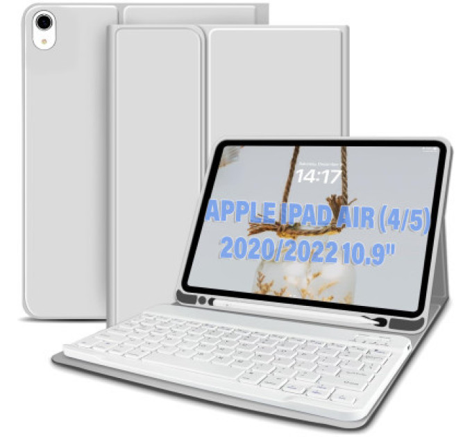 BeCover Чохол до планшета BeCover Keyboard Apple iPad Air (4/5) 2020/2022 10.9" Gray (711145)