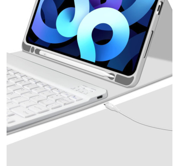 BeCover Чохол до планшета BeCover Keyboard Apple iPad Air (4/5) 2020/2022 10.9" Gray (711145)