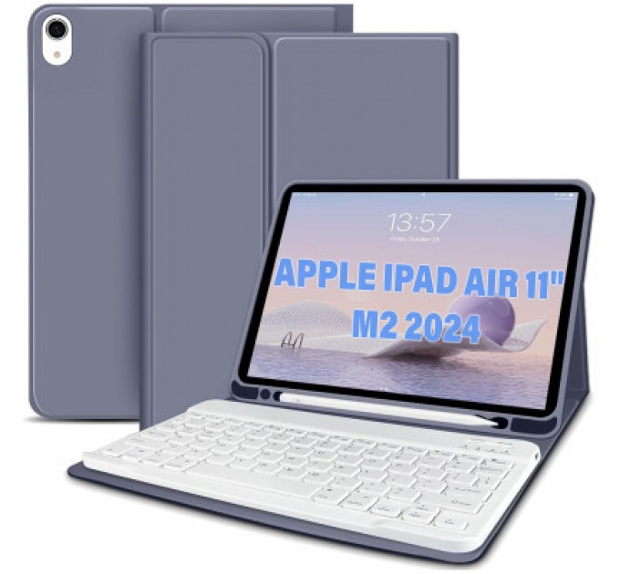 BeCover Чохол до планшета BeCover Keyboard Apple iPad Air 11" M2 2024 Purple (711399)