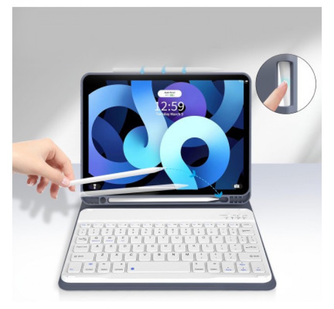 BeCover Чохол до планшета BeCover Keyboard Apple iPad Air 11" M2 2024 Purple (711399)