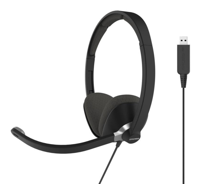 Koss Гарнітура комп'ютерна стерео On-Ear Koss CS300, USB, Uni Mic, 2.4м, Чорний