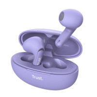 Навушники TWS Trust Yavi Earphones BT 5.3, ENC, SBC, Mic, Фіолетовий