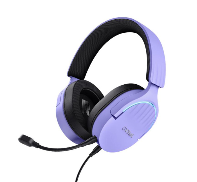 Trust Peripherals Гарнітура ігрова Trust GXT 490 FAYZO, 7.1, USB-A, 2м, фіолетовий