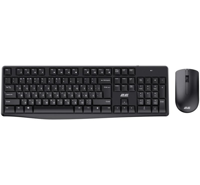 2E PC Accessories Комплект клавіатура та миша 2E MK390 WL, EN/UK, чорний