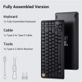 Keychron Клавіатура механічна Keychron J1 82Key, K pro Banana, WL/BT/USB-A, QMK, Hot-swap, EN/UKR, RGB, чорний