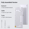 Keychron Клавіатура механічна Keychron J1 82Key, K pro Banana, WL/BT/USB-A, QMK, Hot-swap, EN/UKR, RGB, білий