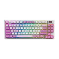 MSI peripherals Клавіатура механічна MSI FORGE GK600 TKL W VIOLET UA 83key, mechanical Linear, USB-A, Wireless, Bluetooth, EN/UKR/RU, RGB, фіолетовий
