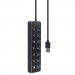Gembird Концентратор Gembird USB 3.0 7 ports (UHB-U3P7P-01)