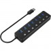 Gembird Концентратор Gembird USB 3.0 7 ports (UHB-U3P7P-01)