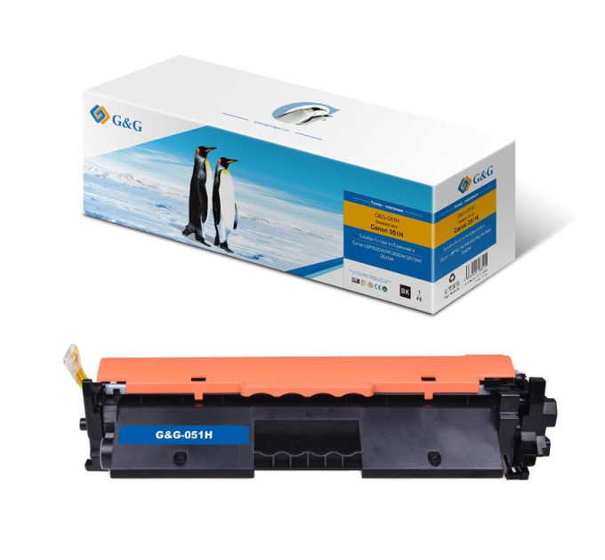 G&G Картридж G&G до Canon 051H LBP162dw/MF269dw/267dw/264dw 2169C002 Black (4100 стор)