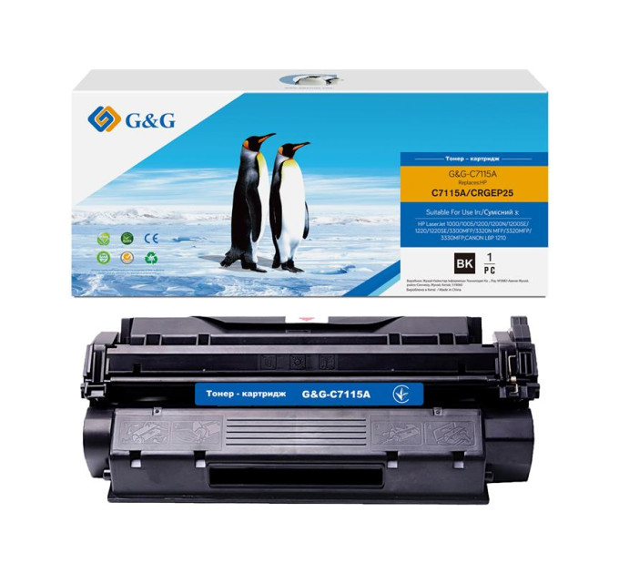 G&G Картридж G&G до HP LJ 1200/1220/1000w/1005w Black  2500 стор)