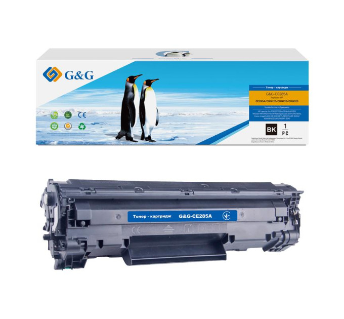 G&G Картридж G&G до HP LJ P1102/1102w/M1132/M1212nf -G&G-725 Black (1600 стор)