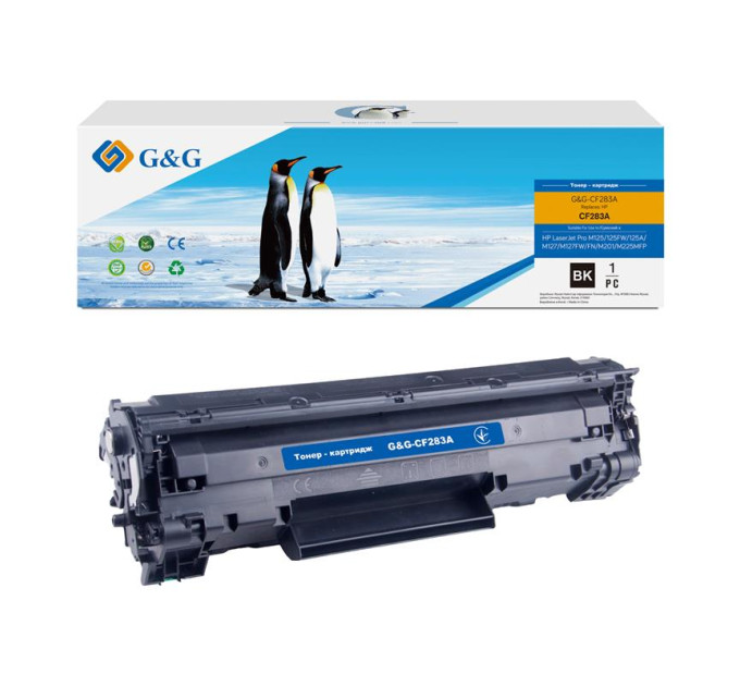 G&G Картридж G&G до HP 83A LJ M201dw/M201n/M125 series M127fn/fw/M225 series Black (1500 стор)