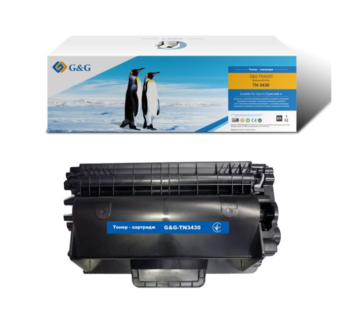 G&G Картридж G&G до Brother HL-L5000/5100/6250, DCP-L5500, MFC-L5700 TN3430 Black (3000стор)