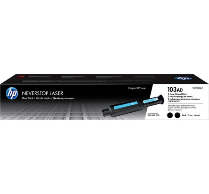 HP supplies Тонер HP 103AD Neverstop LJ 1000a/1000w/1200a/1200w подвійна упаковка (2*2500стор)