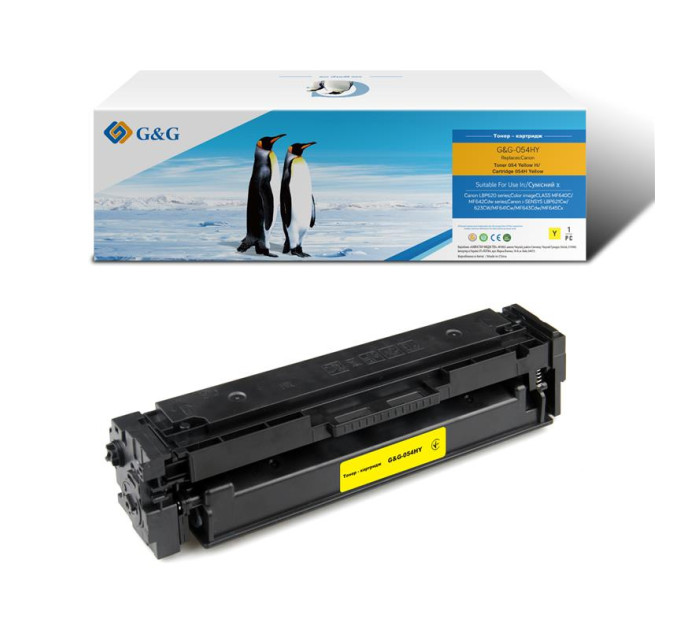 G&G Картридж G&G до Canon 054H MF641/643/645, LBP-621/623 3025C002 Yellow (2300 стор)