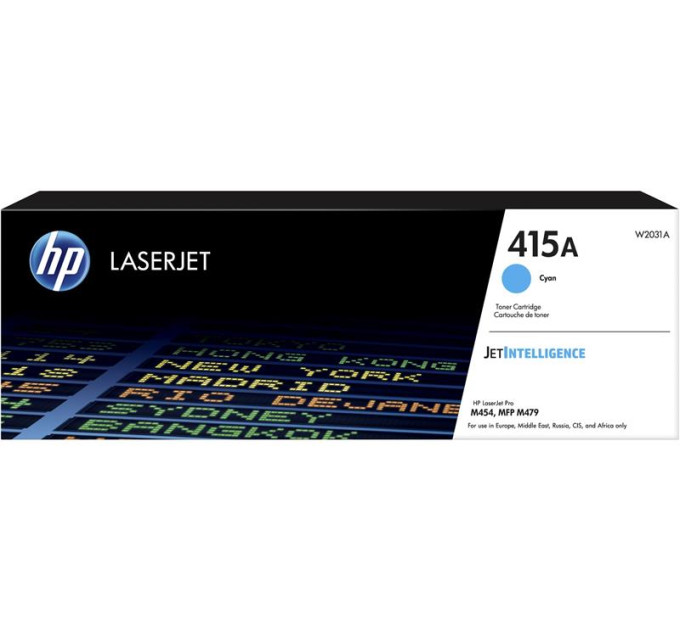 HP supplies Картридж HP 415A CLJ Pro M414/454/479, Enterprise M455/M480 Cyan (2100стор)