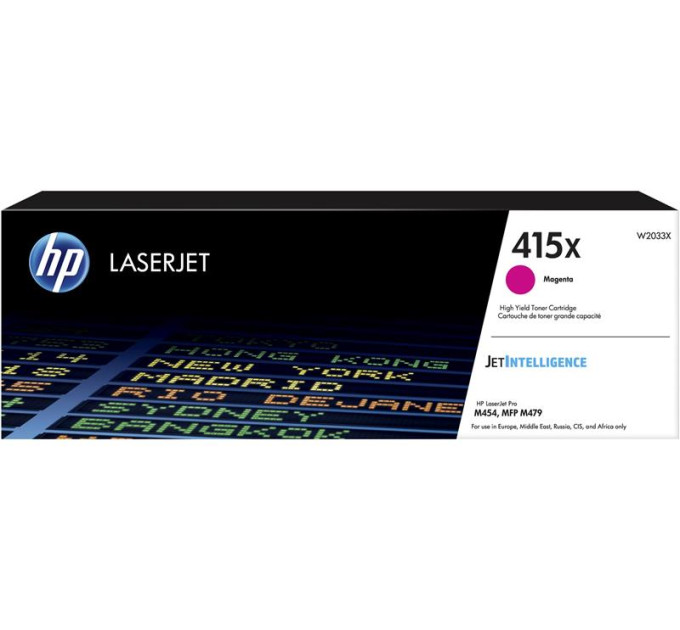 HP supplies Картридж HP 415X CLJ Pro M414/454/479, Enterprise M455/M480 Magenta (6000стор)