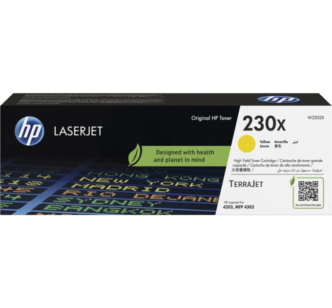 HP supplies Картридж HP 230X CLJ Pro 4203/4303 Yellow (5500стор)